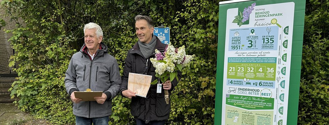 Stichting Behoud Seringenpark Aalsmeer officieel van start