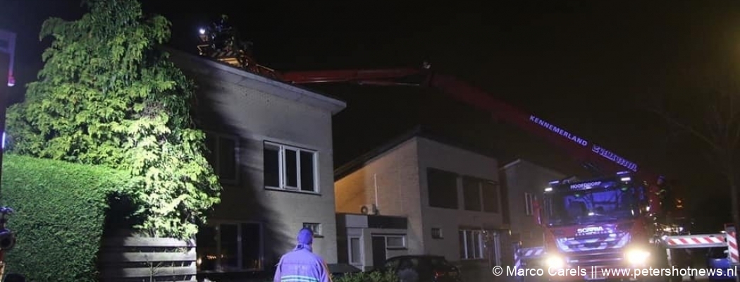 Brandweer dooft schoorsteenbrand Aalsmeer