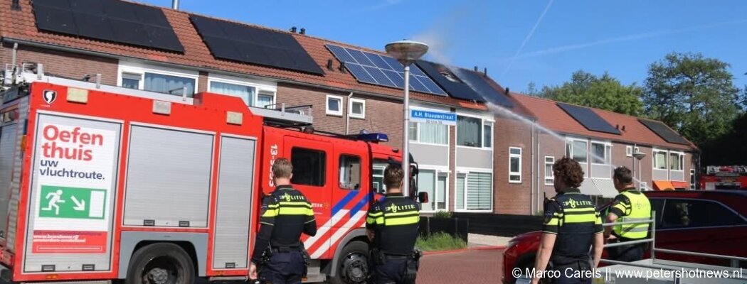 Woningbrand A.H. Blaauwstraat Aalsmeer