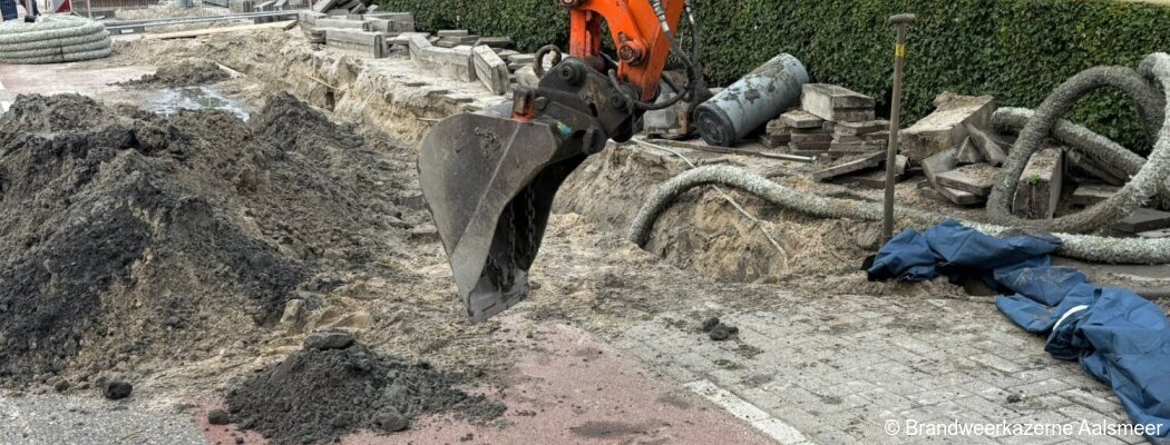 Gaslek door graafwerkzaamheden aan Oosteinderweg
