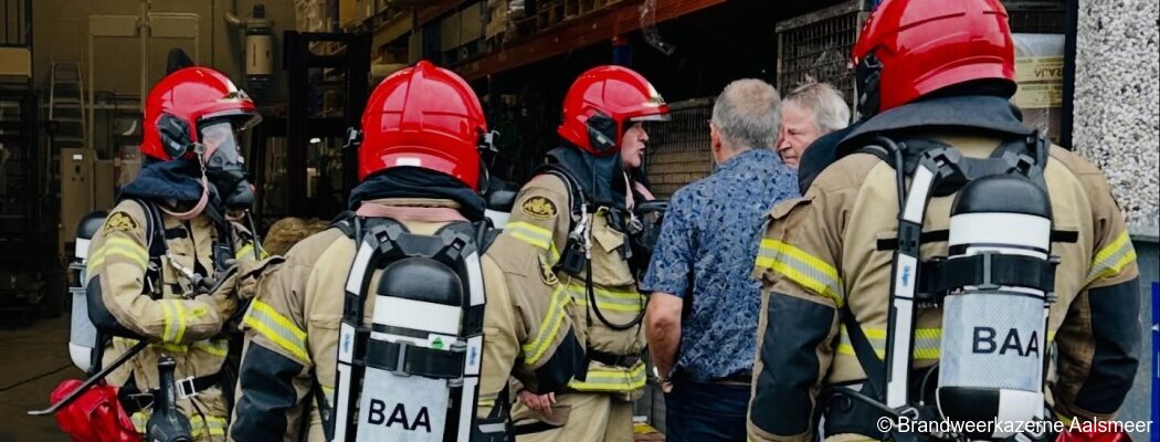 Brand in bedrijfspand aan de Aalsmeerderweg snel onder controle