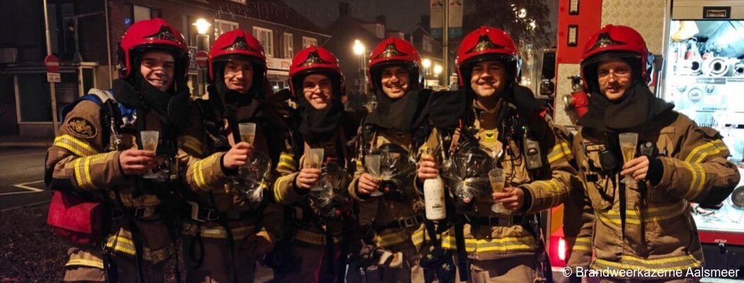 Drukke jaarwisseling voor Brandweer Aalsmeer