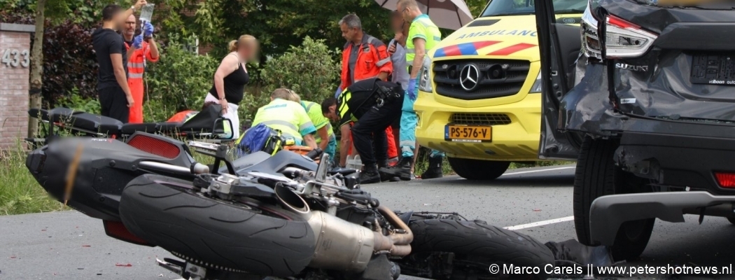 Motorrijder ernstig gewond bij ongeluk Aalsmeerderweg Aalsmeer