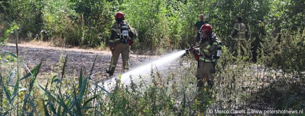 Brand in bosschage recreatiepark Hornmeer snel onder controle