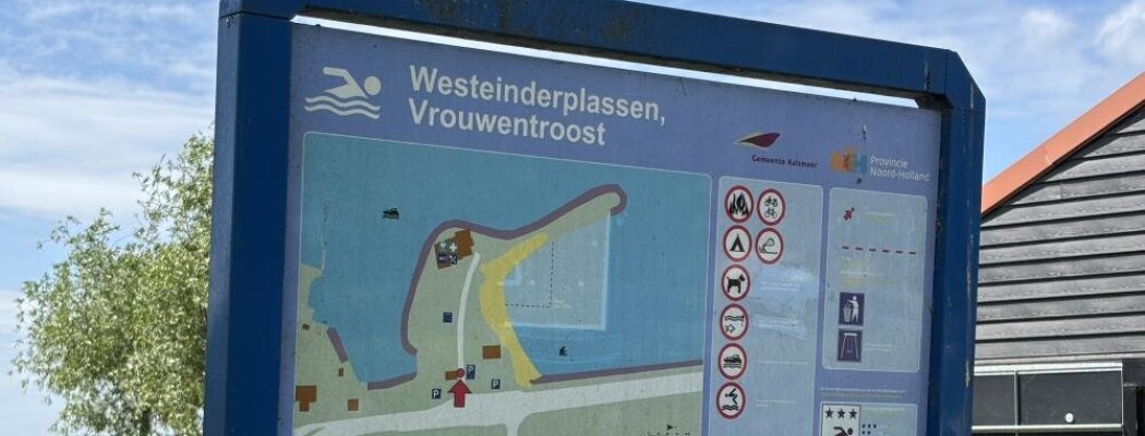 Blauwalg geconstateerd bij de Westeinderplassen en de zwemsteiger aan de Herenweg