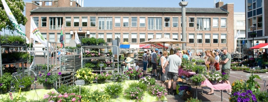 Zaterdag 7 mei Geraniummarkt Aalsmeer Centrum