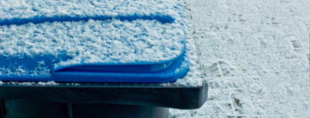 Afvalinzameling vandaag gestopt vanwege sneeuw en gladheid