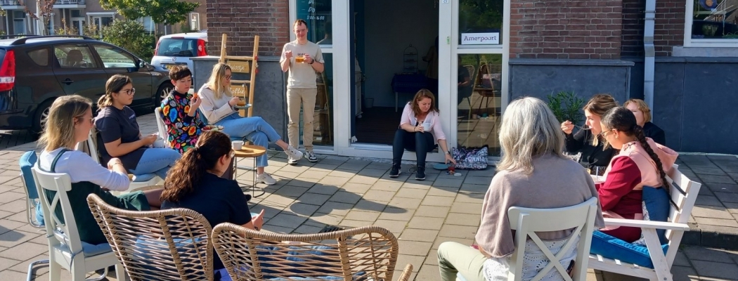 Anti-pestcoördinatoren in opleiding lunchen bij ‘t Veenhoekje