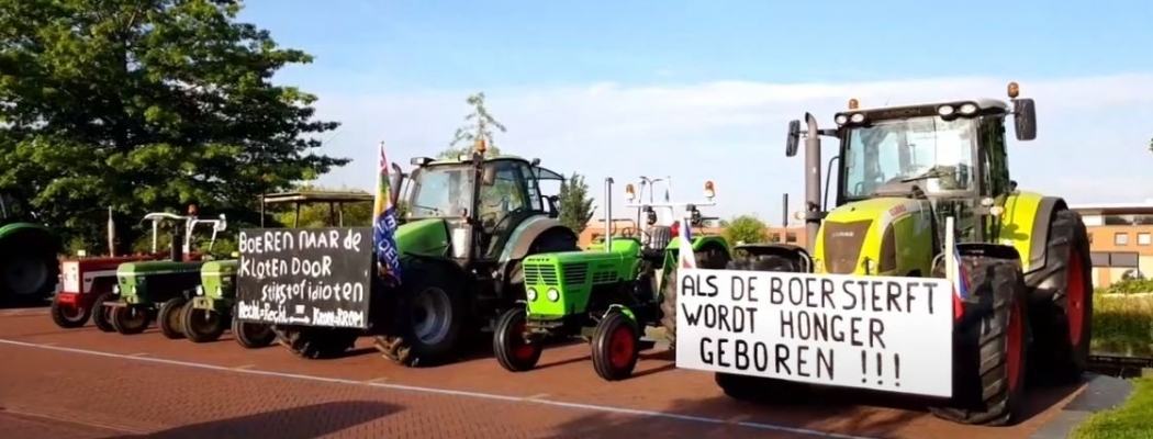 Boeren demonstreren in Mijdrecht tegen stikstofplannen