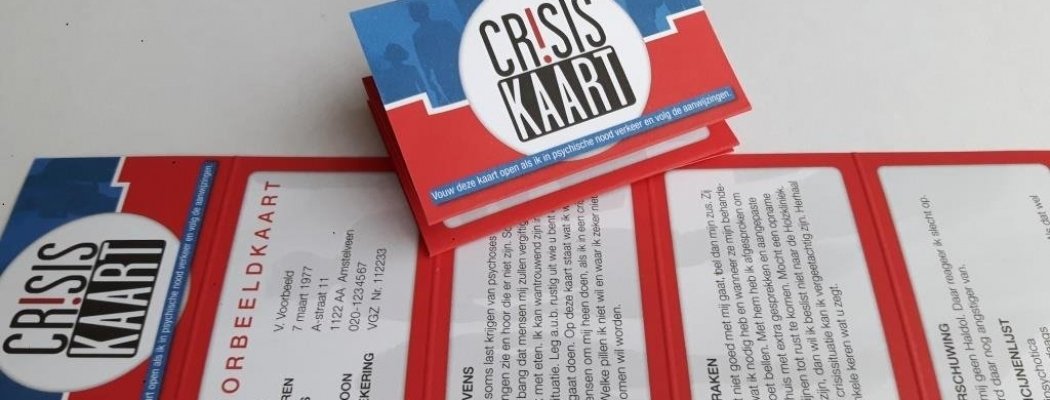 Crisiskaart biedt eigen regie tijdens psychische crisis