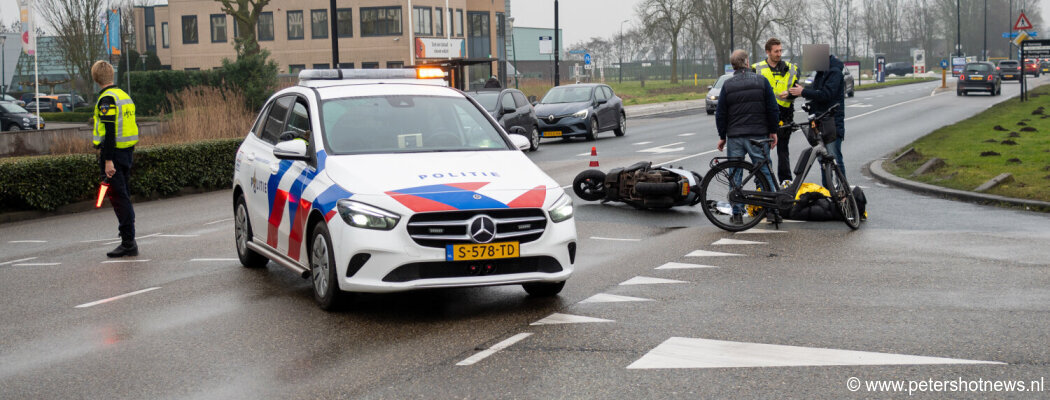 Scooterrijder gewond bij ongeluk Industrieweg Mijdrecht