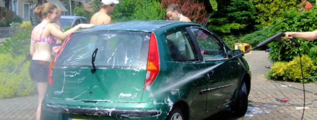 Car Wash voor school in Tsjechie