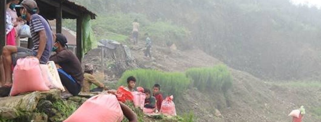 Hulp aan Nepal door droogte