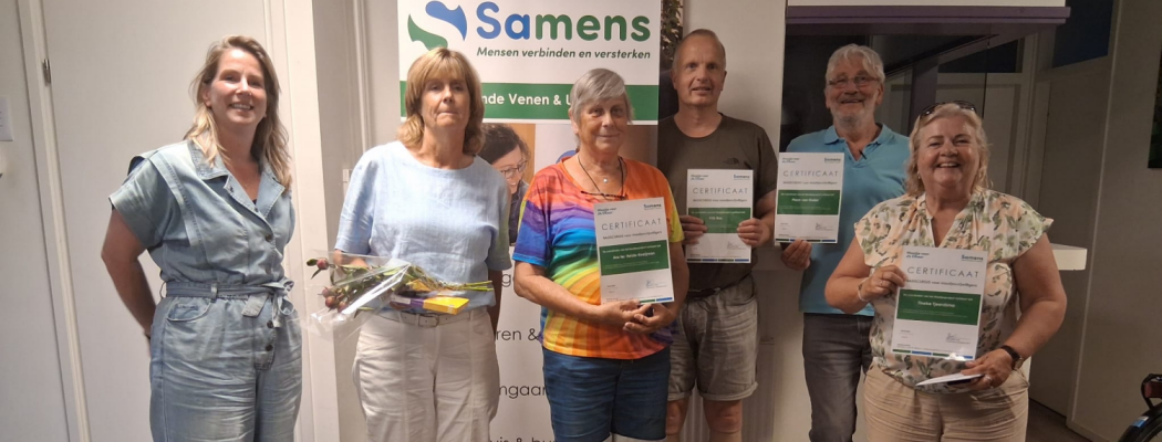 Maatjesvrijwilligers ronden met succes basistraining af