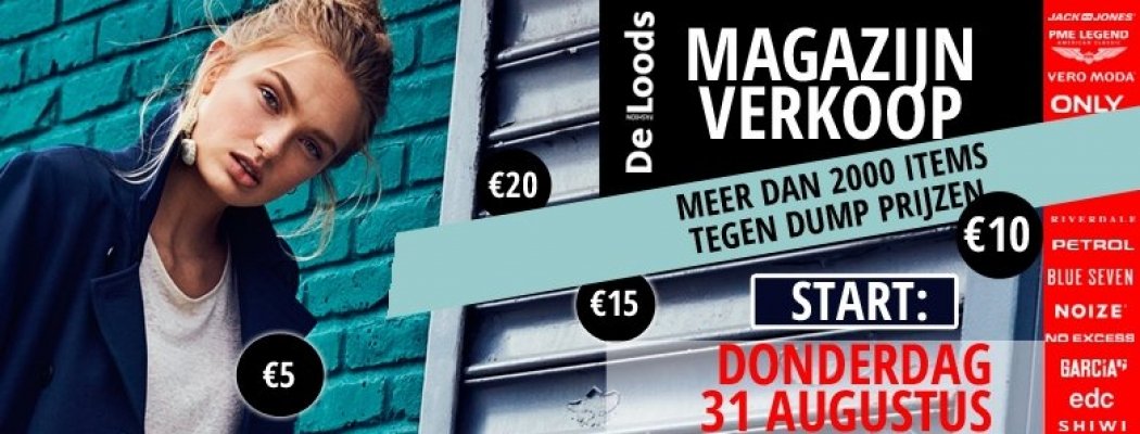 Mega magazijn verkoop bij De Loods Fashion