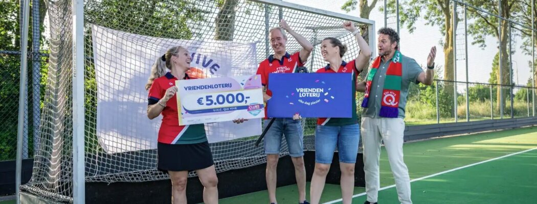U.H.C. Qui Vive ontvangt 5.000 euro van VriendenLoterij