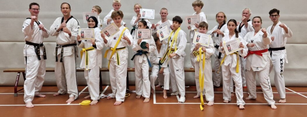 Succesvolle examens bij Horangi Taekwondo Mijdrecht