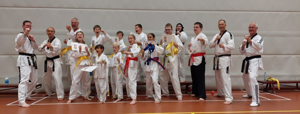 Succesvolle examens bij Horangi Taekwondo Mijdrecht