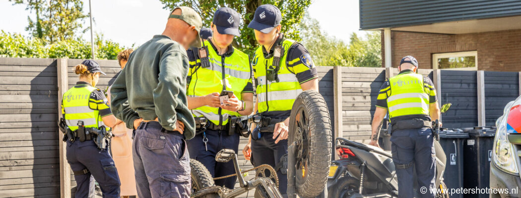 Grote verkeerscontrole in Vinkeveen: boetes, WOK-meldingen en fatbike in beslag genomen