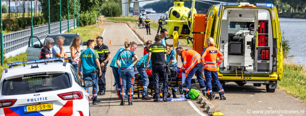 Wielrenner zwaar gewond bij aanrijding op Westkanaaldijk Loenersloot