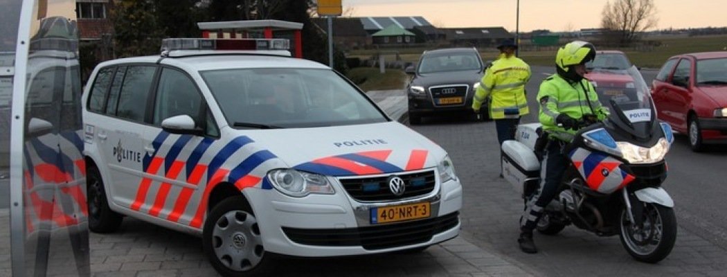 [FOTO'S] Grote alcoholcontrole op rotonde N212 Wilnis Vinkeveen
