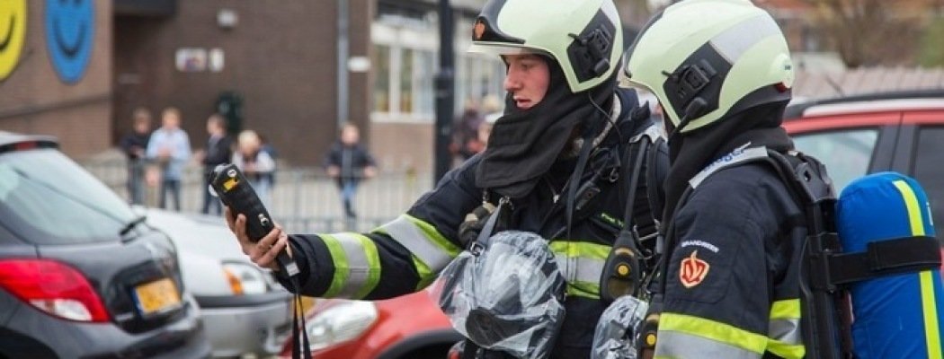 Brandweer in actie voor gaslucht Vinkeveen