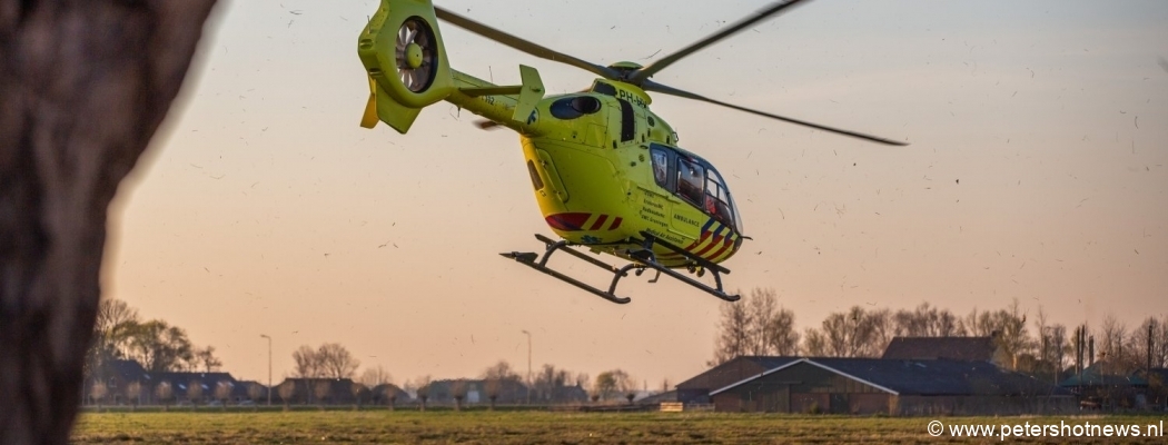 Traumaheli landt in Vinkeveen voor gewond kind
