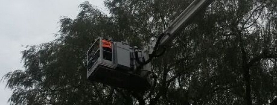 Brandweer in actie voor stormschade in Kudelstaart