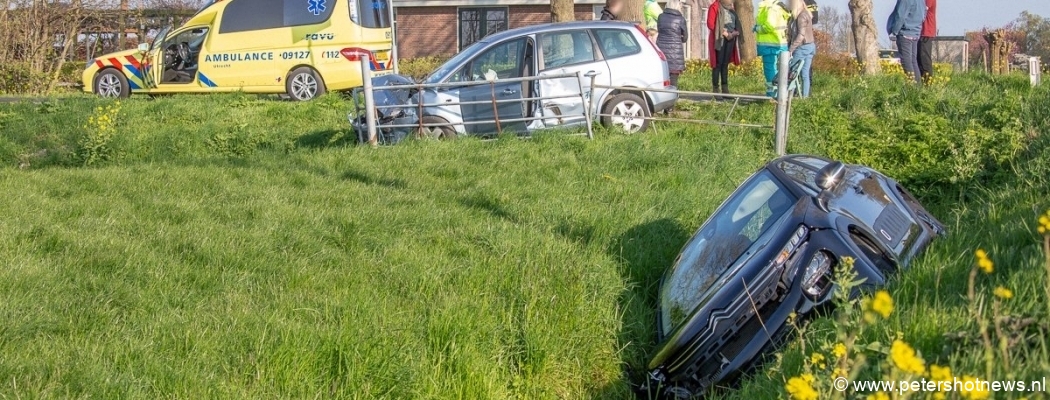 Auto te water bij ongeluk Westerlandweg Mijdrecht