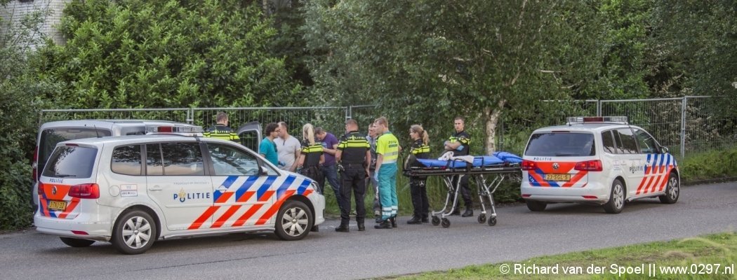 [FOTO'S] Veel schade bij ongeluk Hollandsedijk Uithoorn, auto te water