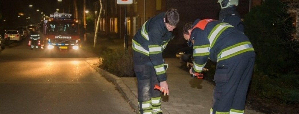 Brandweer in actie voor gaslek Heulweg Vinkeveen
