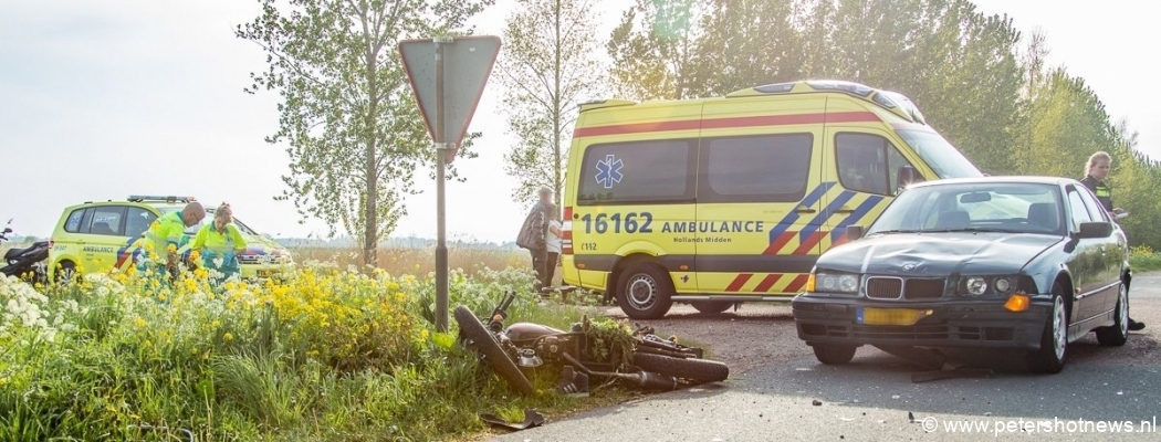 Scooterrijder door de lucht geslingerd bij ongeluk in Wilnis