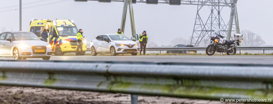 Gewonde bij ongeluk met motorrijder A2 Nieuwer Ter Aa