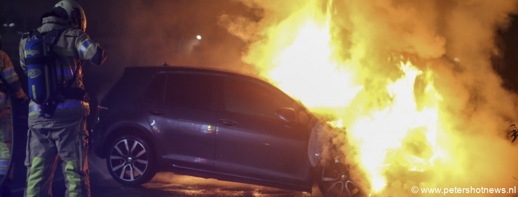 Auto uitgebrand parkeerterrein SV Argon Mijdrecht