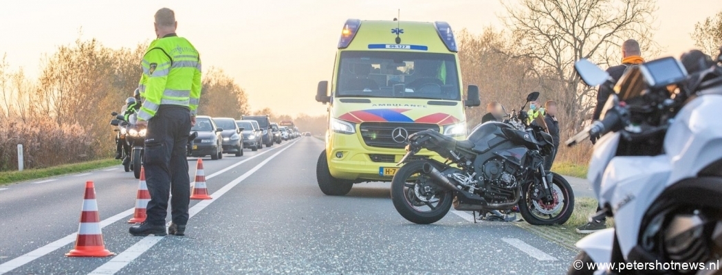 File door ongeluk met motorrijder op de N201 bij Vinkeveen