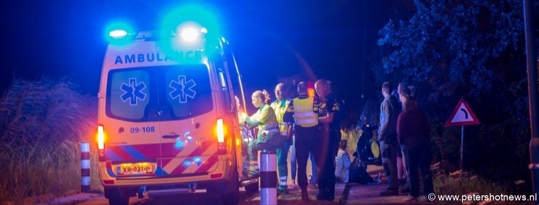 Scooterrijder ernstig gewond aan hoofd na eenzijdig ongeluk Baambrugge