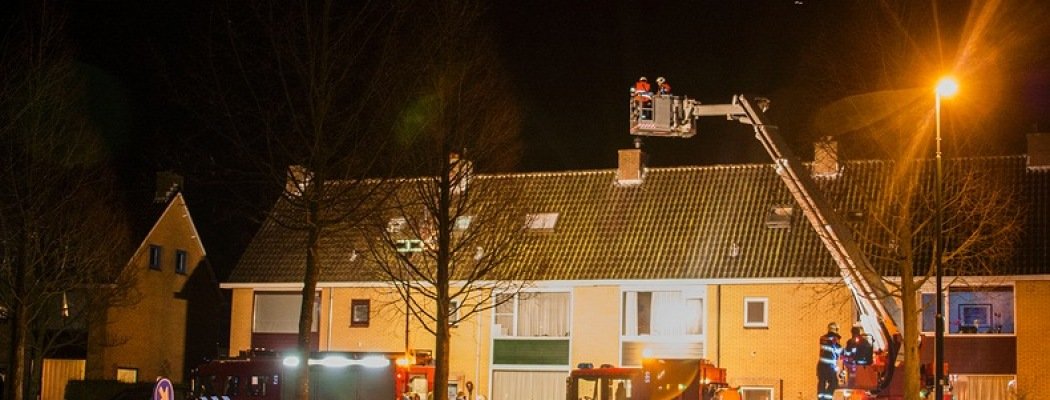 Brandweer inzet schoorsteenbrand Abcoude  blijkt loos alarm