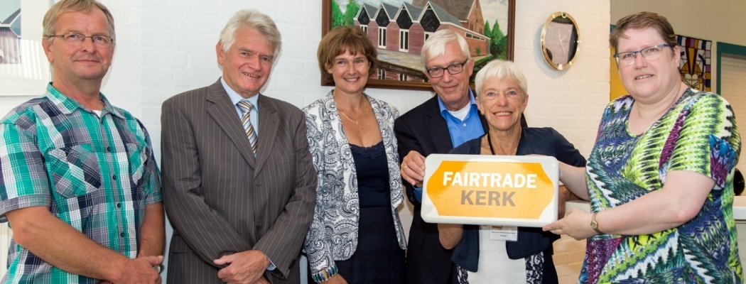 Uitreiking Fairtrade titel aan Ontmoetingskerk Wilnis