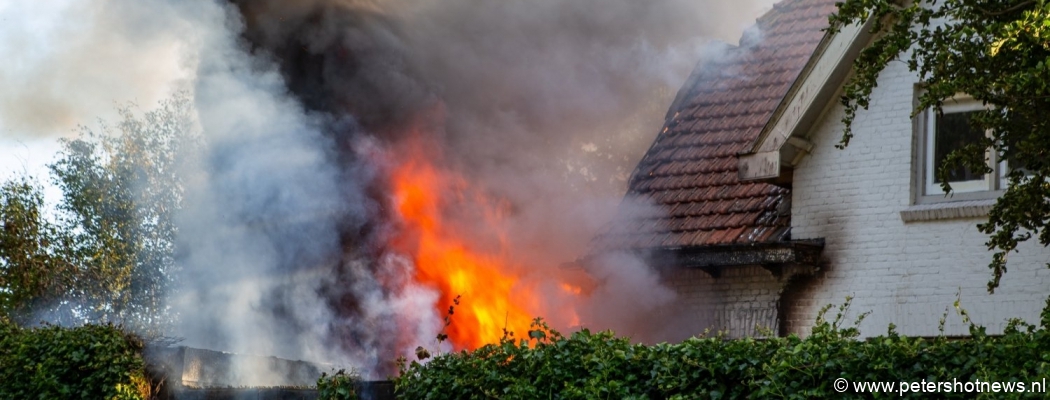 Grote brand in aanbouw woning Amstelhoek, 4 aanhoudingen