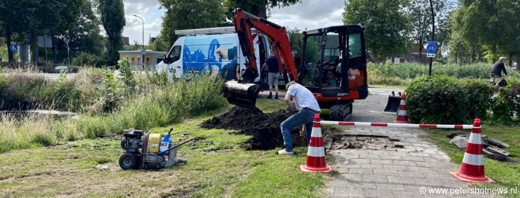 Leidingbreuk veroorzaakt overlast in Vinkeveen
