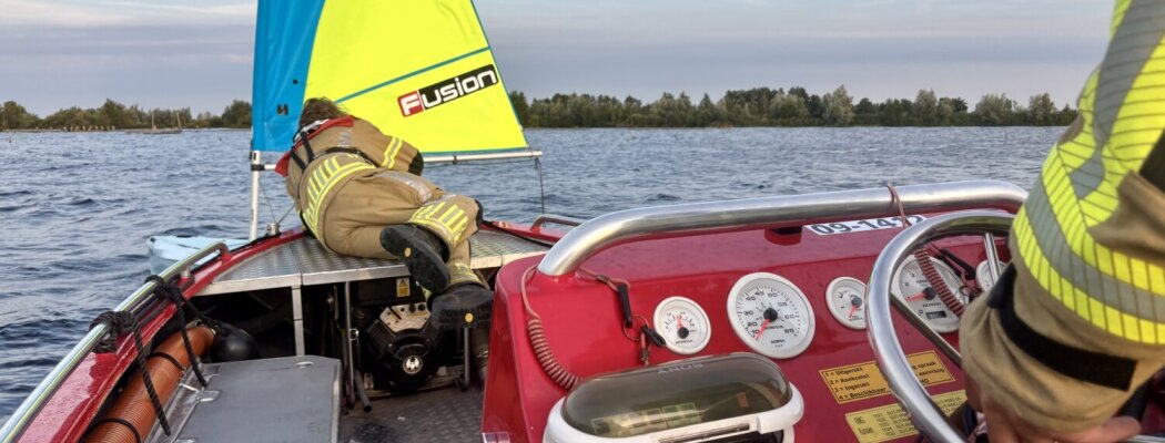 Grootschalige zoekactie op Vinkeveense Plassen na melding van gekenterde boot