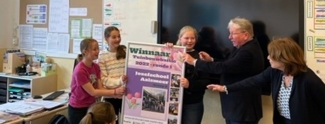 Basisschool De Jozefschool wint 1e Tuinbouw Battle in regio Aalsmeer