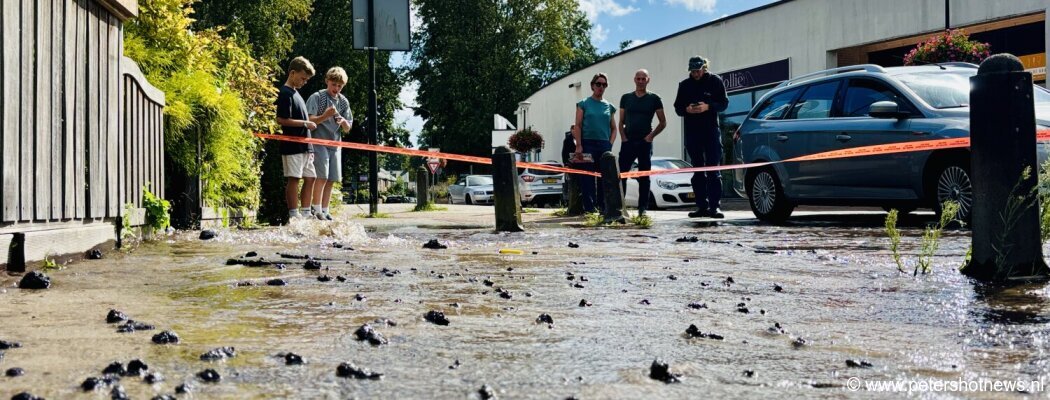 Leidingbreuk veroorzaakt overlast in Vinkeveen