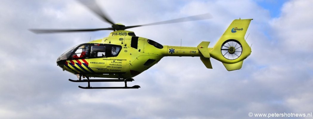 Traumahelikopter landt in Wilnis