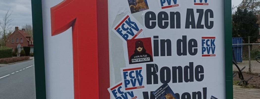 Posters van Ronde Venen Belang vernield en beplakt