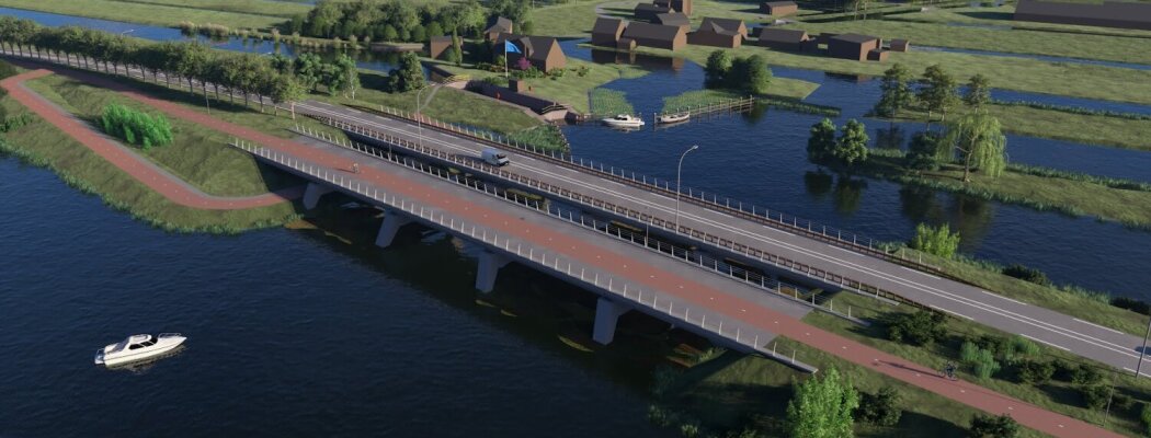 Provincie kiest voor vaste Demmerikse brug met hoogte van 4,8 meter