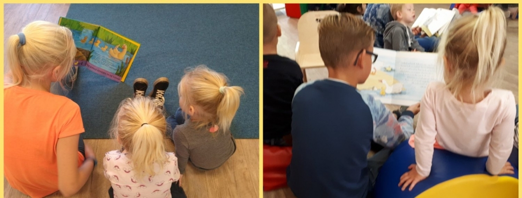 Basisschool Vlinderbos leest voor bij kinderdagverblijf Ministek