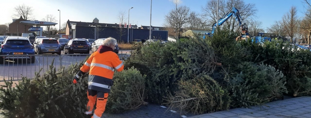 Inzameling kerstbomen Aalsmeer en Kudelstaart op 10 januari