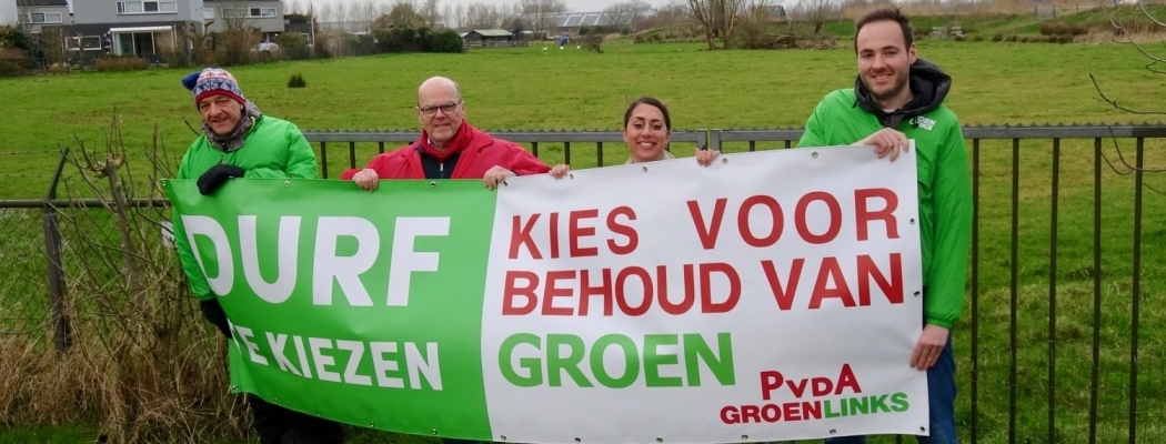 PvdA/GroenLinks kiest voor het behoud van groen