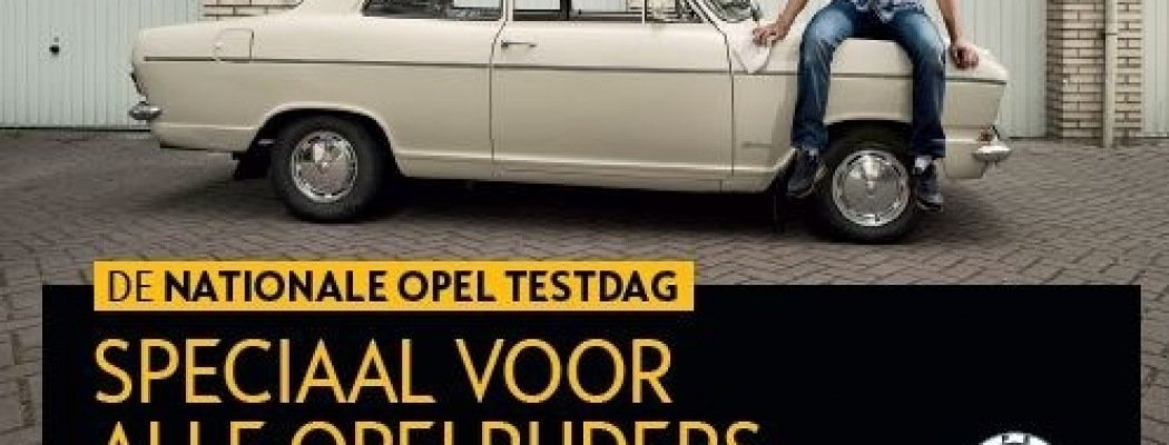 Zaterdag 1 november Nationale Opel Testdag bij Van Kouwen